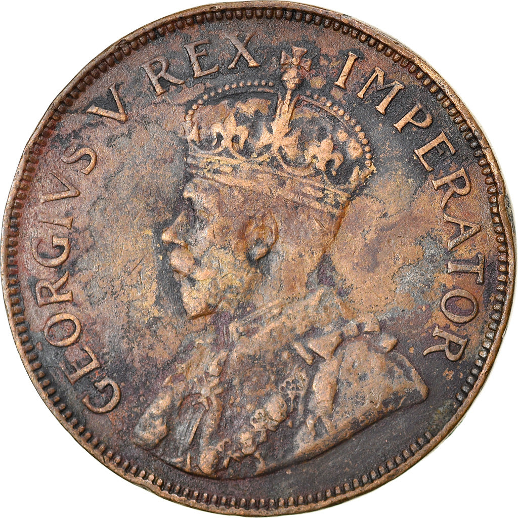 Coin, South Africa, George V, Penny, 1935, VF(30-35), Bronze, KM:14.3