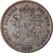 Coin, Belgium, Leopold I, 2 Centimes, 1836, EF(40-45), Copper, KM:4.2