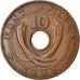 Coin, EAST AFRICA, George VI, 10 Cents, 1941, EF(40-45), Bronze, KM:26.1
