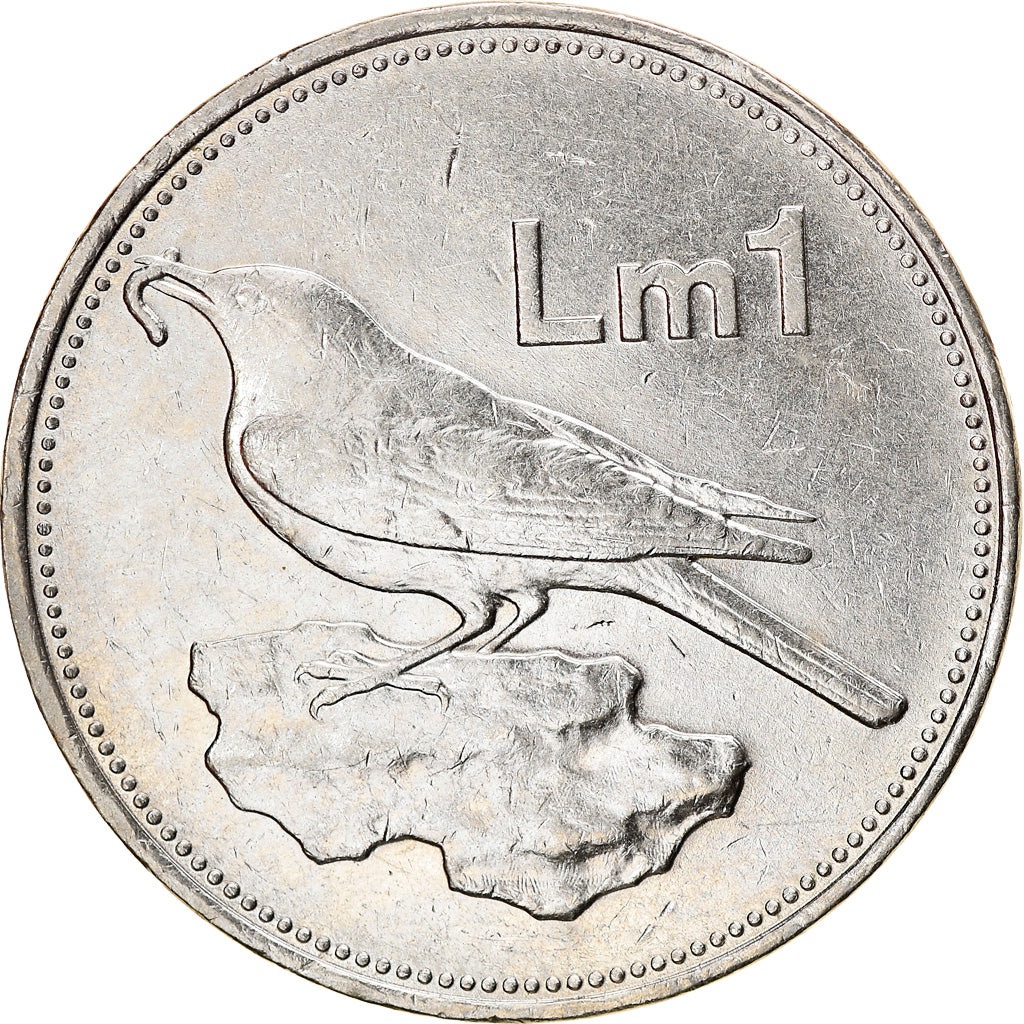 Moeda, Malta, Lira, 1986, British Royal Mint, AU(50-53), Níquel, KM:82