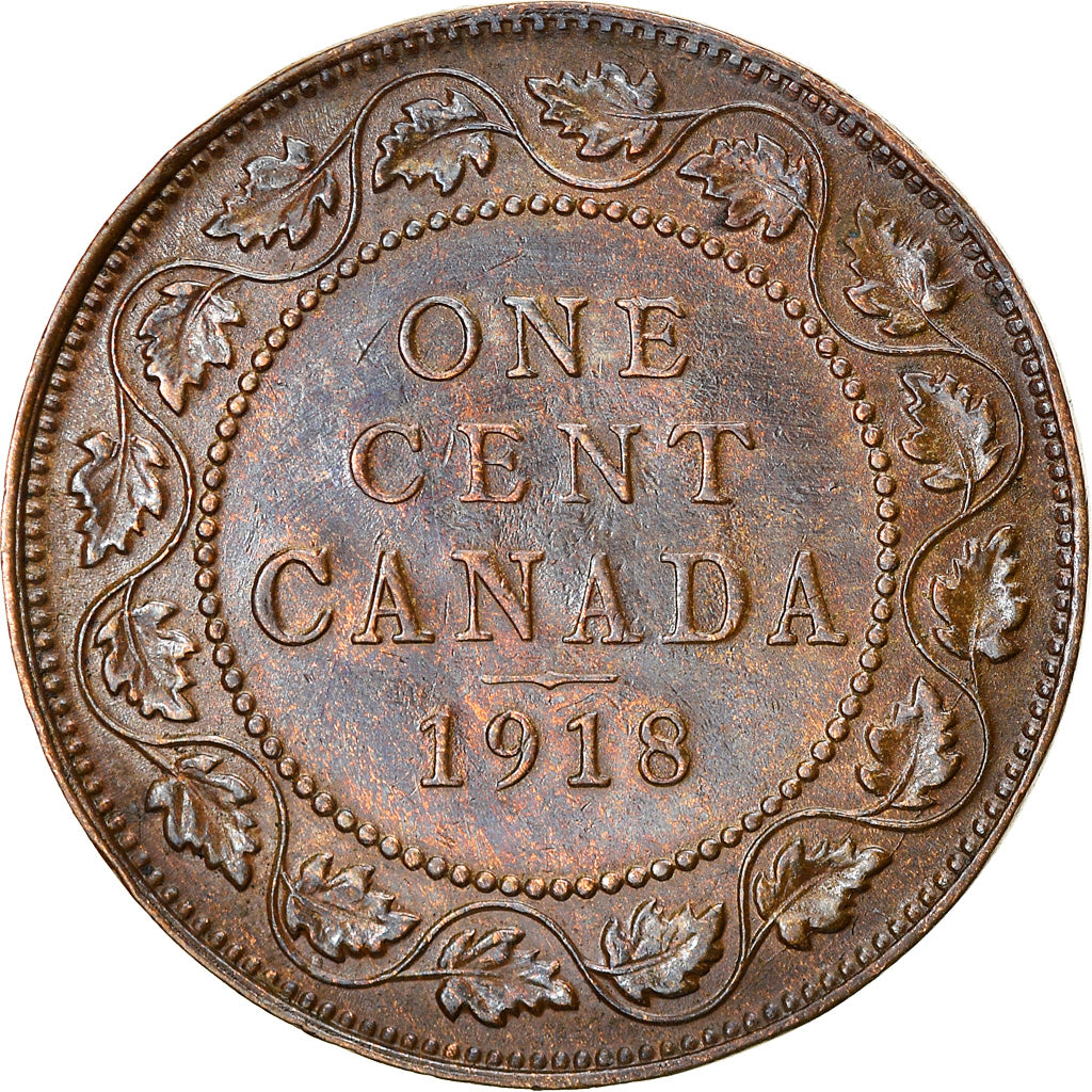Coin, Canada, George V, Cent, 1918, Royal Canadian Mint, Ottawa, MS(63), Bronze