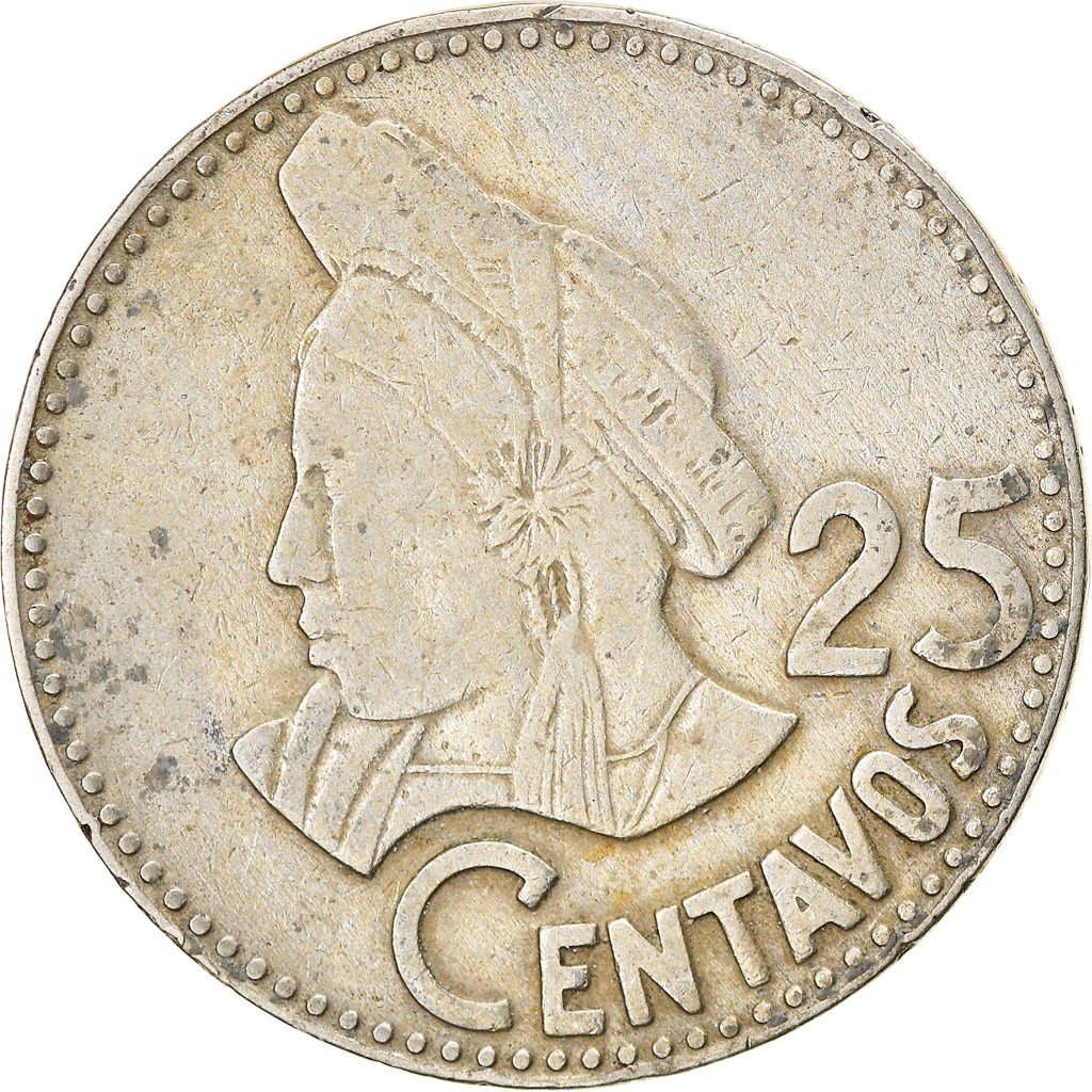 Coin, Guatemala, 25 Centavos, 1978, VF(30-35), Copper-nickel, KM:278.1