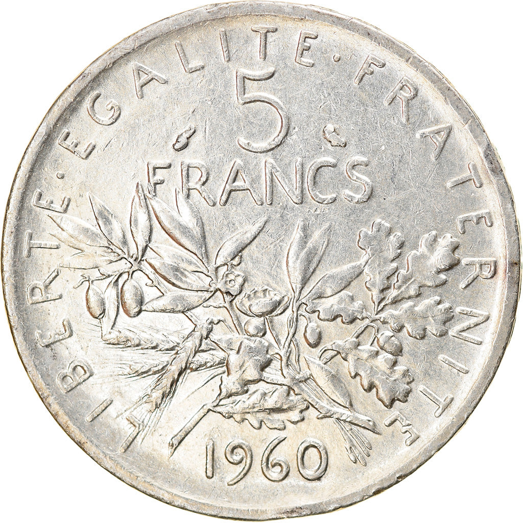 Coin, France, Semeuse, 5 Francs, 1960, Paris, EF(40-45), Silver, KM:926