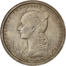 Moneda, Madagascar, Franc, 1948, MBC, Cobre - níquel, KM:E1, Lecompte:96