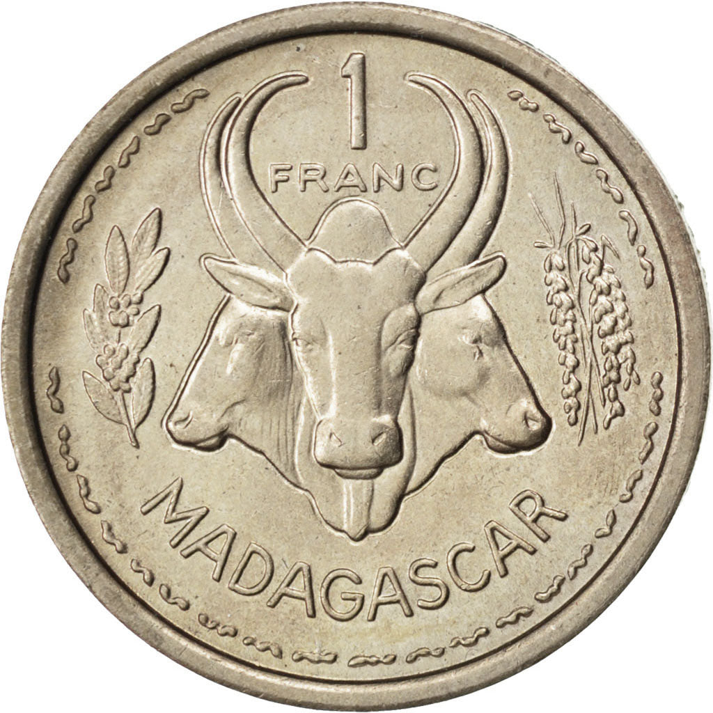 Moneta, Madagascar, Franc, 1948, BB, Rame-nichel, KM:E1, Lecompte:96