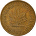 Munten, Federale Duitse Republiek, 10 Pfennig, 1971, Hambourg, FR, Brass Clad