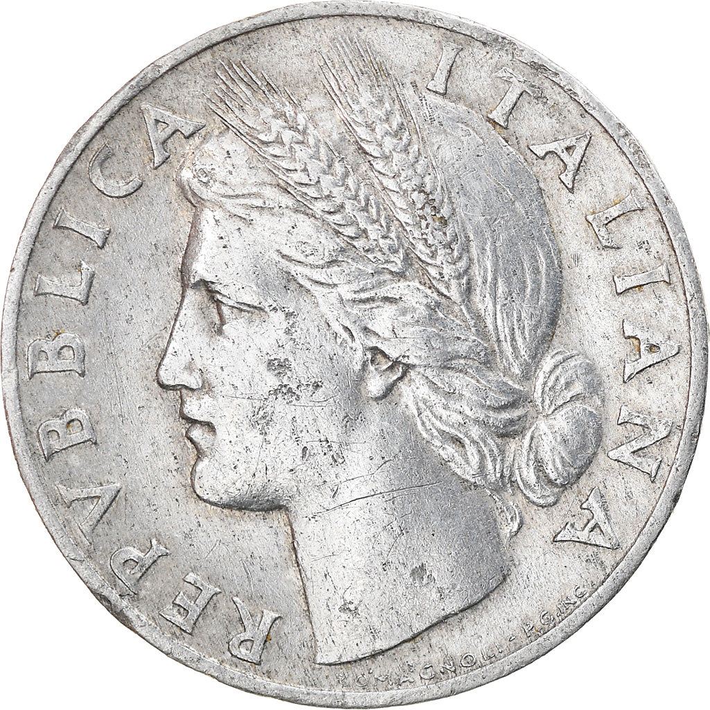 Coin, Italy, Lira, 1950, Rome, VF(20-25), Aluminum, KM:87