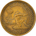 Moeda, Mónaco, Louis II, Franc, 1924, Poissy, EF(40-45), Alumínio-Bronze