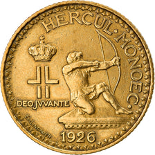 Coin, Monaco, Louis II, Franc, 1926, Poissy, EF(40-45), Aluminum-Bronze, KM:114