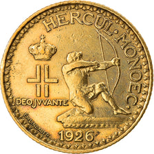 Coin, Monaco, Louis II, Franc, 1926, Poissy, VF(30-35), Aluminum-Bronze, KM:114