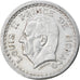 Moeda, Mónaco, 2 Francs, Undated (1943), AU(50-53), Alumínio, Gadoury:MC 133