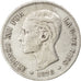 Coin, Spain, Alfonso XII, 5 Pesetas, 1878, VF(30-35), Silver, KM:676
