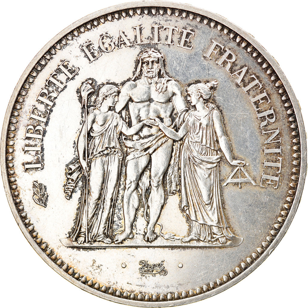 Coin, France, Hercule, 50 Francs, 1974, Paris, AU(50-53), Silver, KM:941.1
