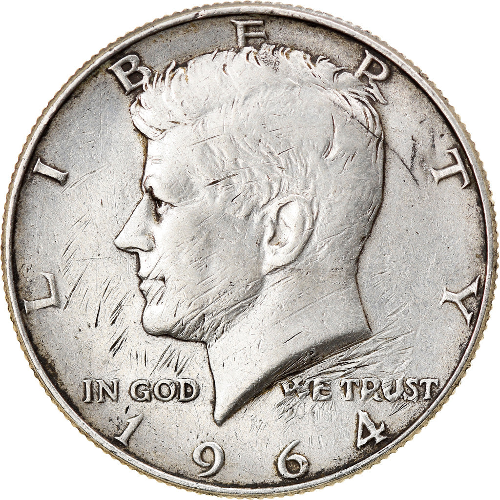 Coin, United States, Kennedy Half Dollar, Half Dollar, 1964, U.S. Mint