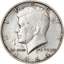 Coin, United States, Kennedy Half Dollar, Half Dollar, 1964, U.S. Mint