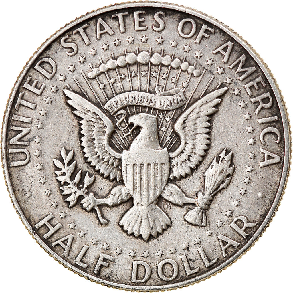 Coin, United States, Kennedy Half Dollar, Half Dollar, 1964, U.S. Mint