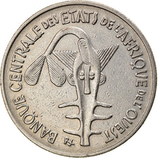 Moneda, Costa de Marfil, 100 Francs, 1967, MBC, Níquel