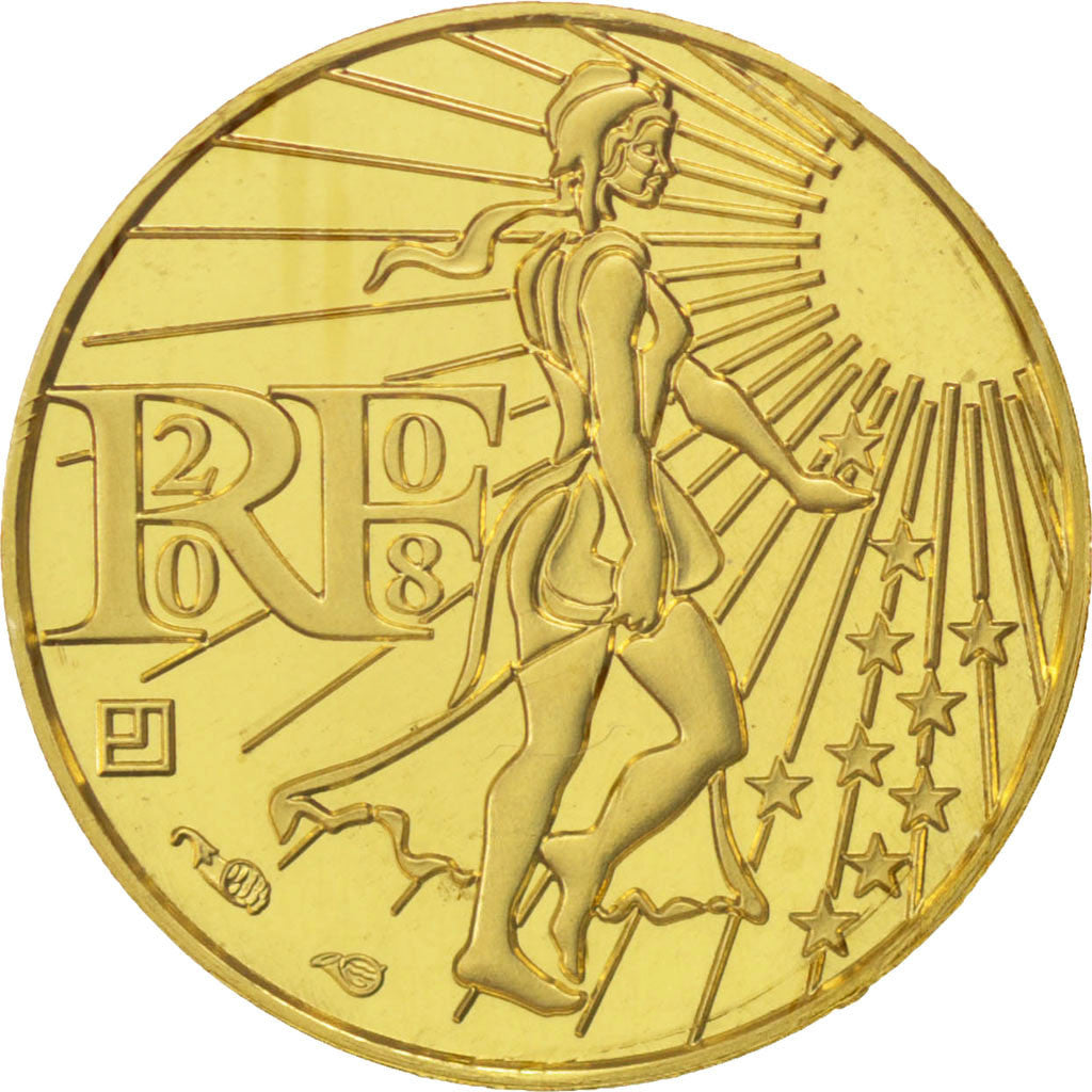 Vème République, 100 Euro Or Semeuse 2008, KM 1536