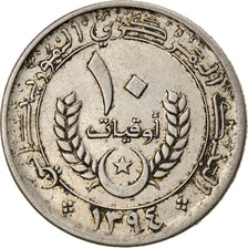 Coin, Mauritania, 10 Ouguiya, 1974, EF(40-45), Copper-nickel, KM:4