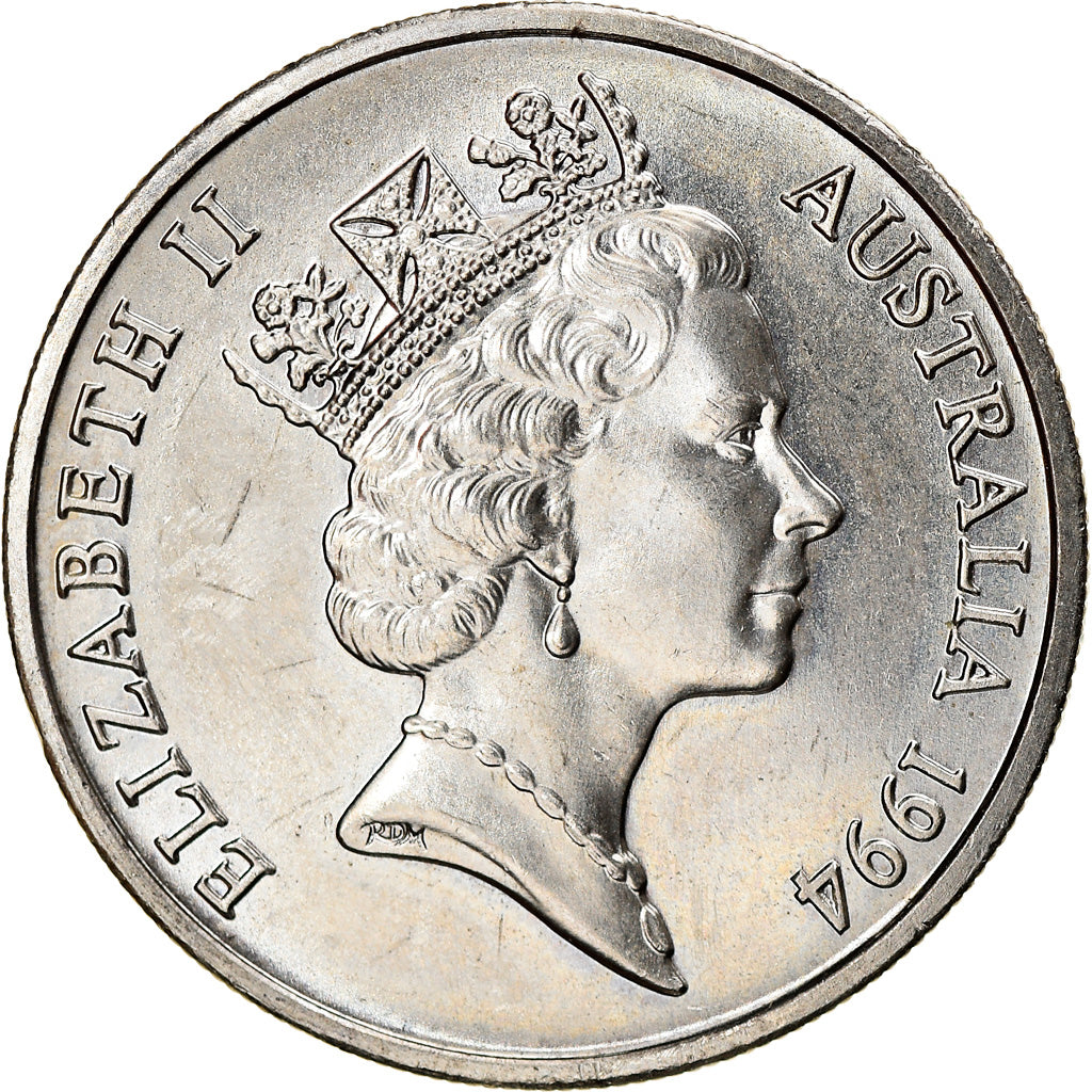 Coin, Australia, 10 Cents, 1994, EF(40-45), Copper-nickel, KM:81