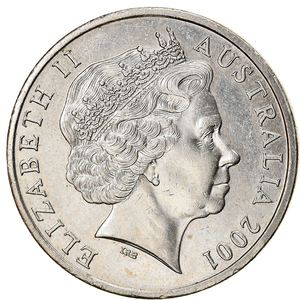 Coin, Australia, 20 Cents, 2001, EF(40-45), Copper-nickel, KM:589