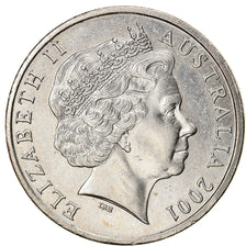 Coin, Australia, 20 Cents, 2001, EF(40-45), Copper-nickel, KM:589
