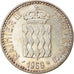 Moneda, Mónaco, Rainier III, 10 Francs, 1966, MBC+, Plata, KM:146