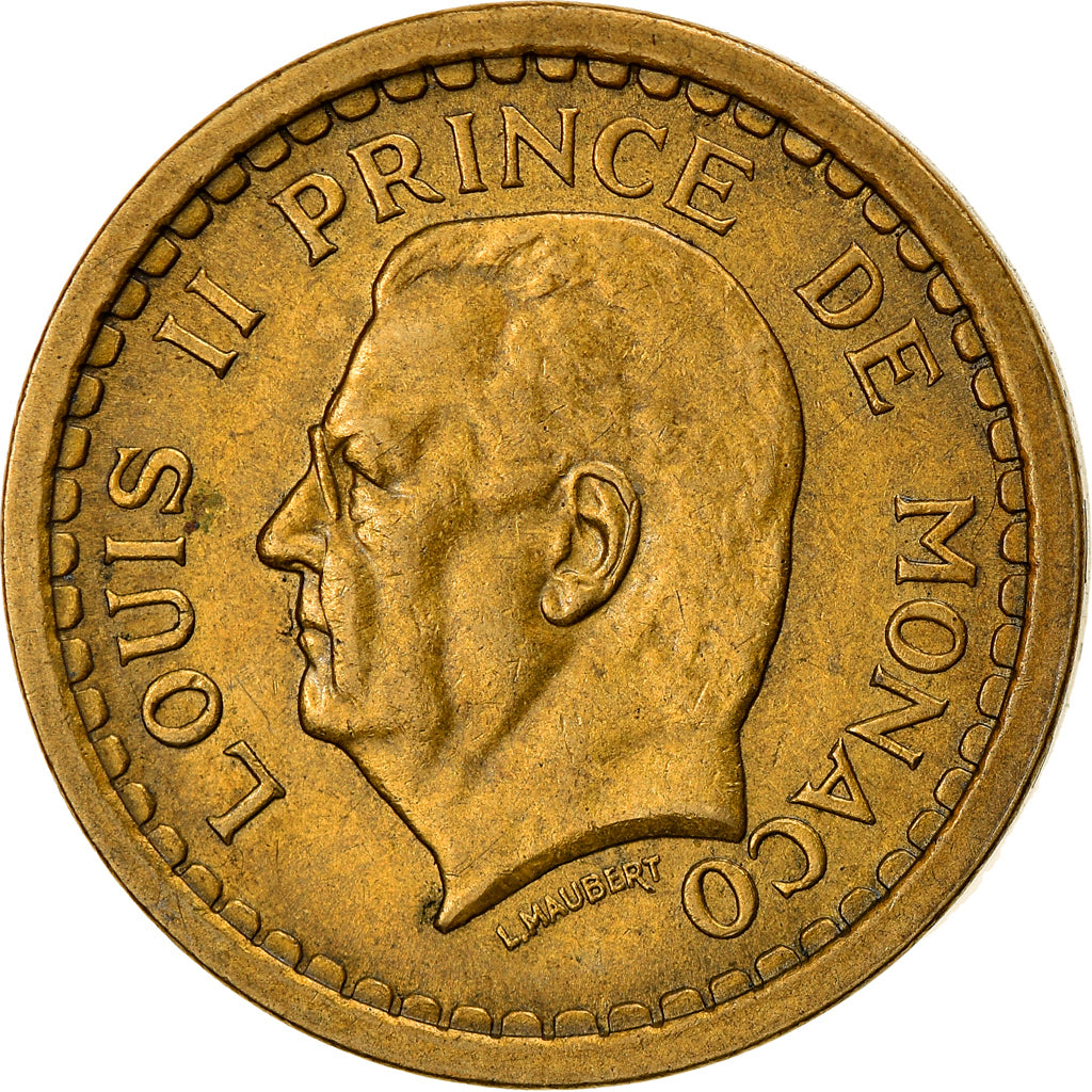 Moneta, Monaco, Louis II, 2 Francs, 1943, Paris, BB+, Alluminio, KM:121