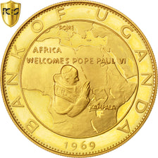 Coin, Uganda, 100 Shillings, 1969, PCGS, PR66DCAM, MS(65-70), Gold, KM:15