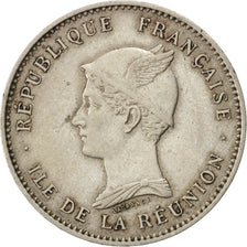 REUNION, 50 Centimes, 1896, KM #4, EF(40-45), Copper-Nickel, Lecompte #41, 2.45