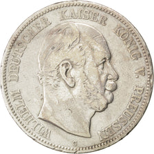 German States, 5 Mark, 1876, Frankfurt, KM #503, VF(30-35), Silver, 27.40