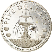 Coin, Barbados, 5 Dollars, 1973, Franklin Mint, BE, AU(55-58), Silver, KM:16a
