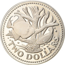 Coin, Barbados, 2 Dollars, 1973, Franklin Mint, BE, MS(65-70), Copper-nickel