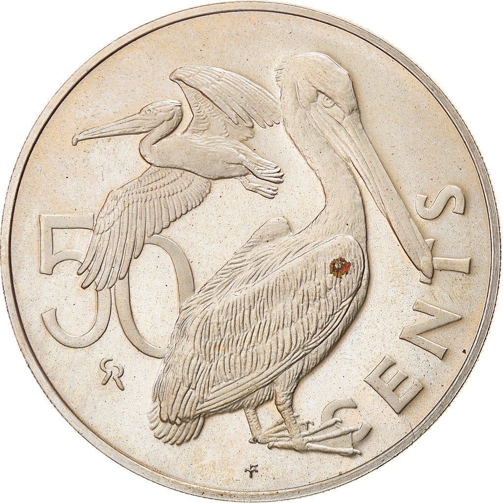 Coin, BRITISH VIRGIN ISLANDS, Elizabeth II, 50 Cents, 1973, Franklin Mint