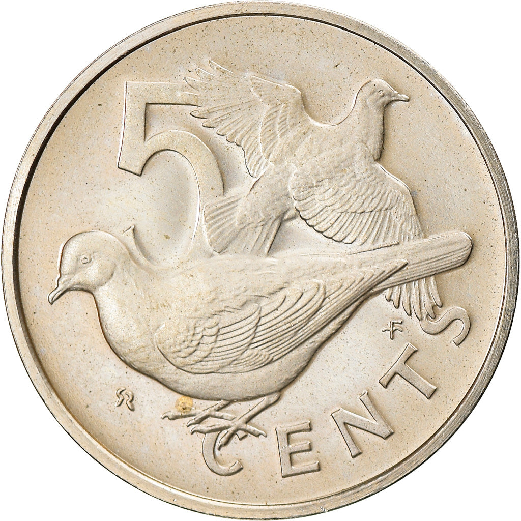 Coin, BRITISH VIRGIN ISLANDS, Elizabeth II, 5 Cents, 1973, Franklin Mint