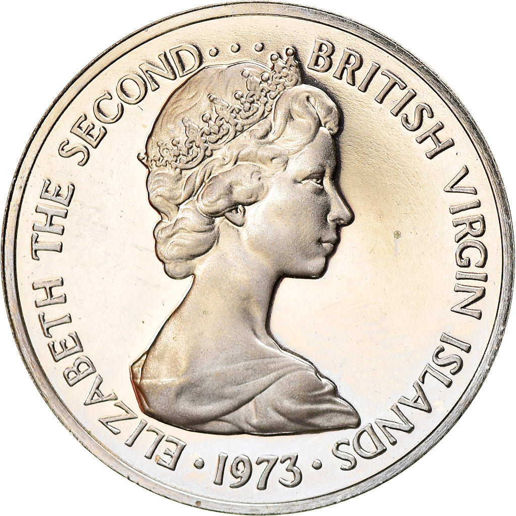 Coin, BRITISH VIRGIN ISLANDS, Elizabeth II, 5 Cents, 1973, Franklin Mint