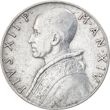 Moeda, CIDADE DO VATICANO, Pius XII, 10 Lire, 1952, Roma, AU(50-53), Alumínio