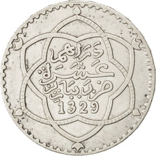 Maroc, Marlay Hafid I, 10 Dirhams AH 1329/1911, KM Y25