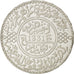 MOROCCO, Rial, 10 Dirhams, 1912, bi-Bariz, KM #33, AU(50-53), Silver, 24.90