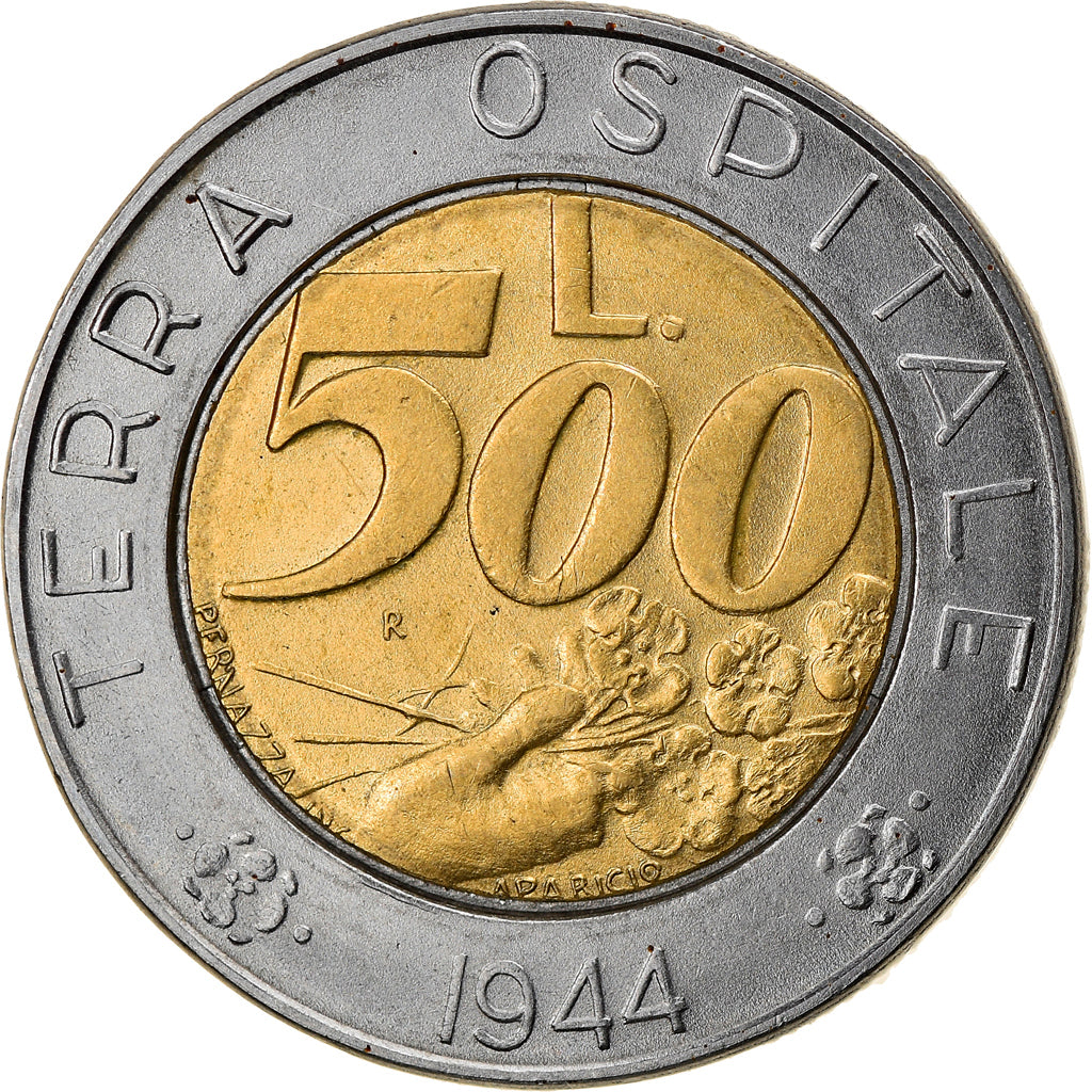 Munten, San Marino, 500 Lire, 1991, Rome, ZF+, Bi-Metallic, KM:269