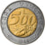 Moeda, San Marino, 500 Lire, 1991, Rome, AU(50-53), Bimetálico, KM:269