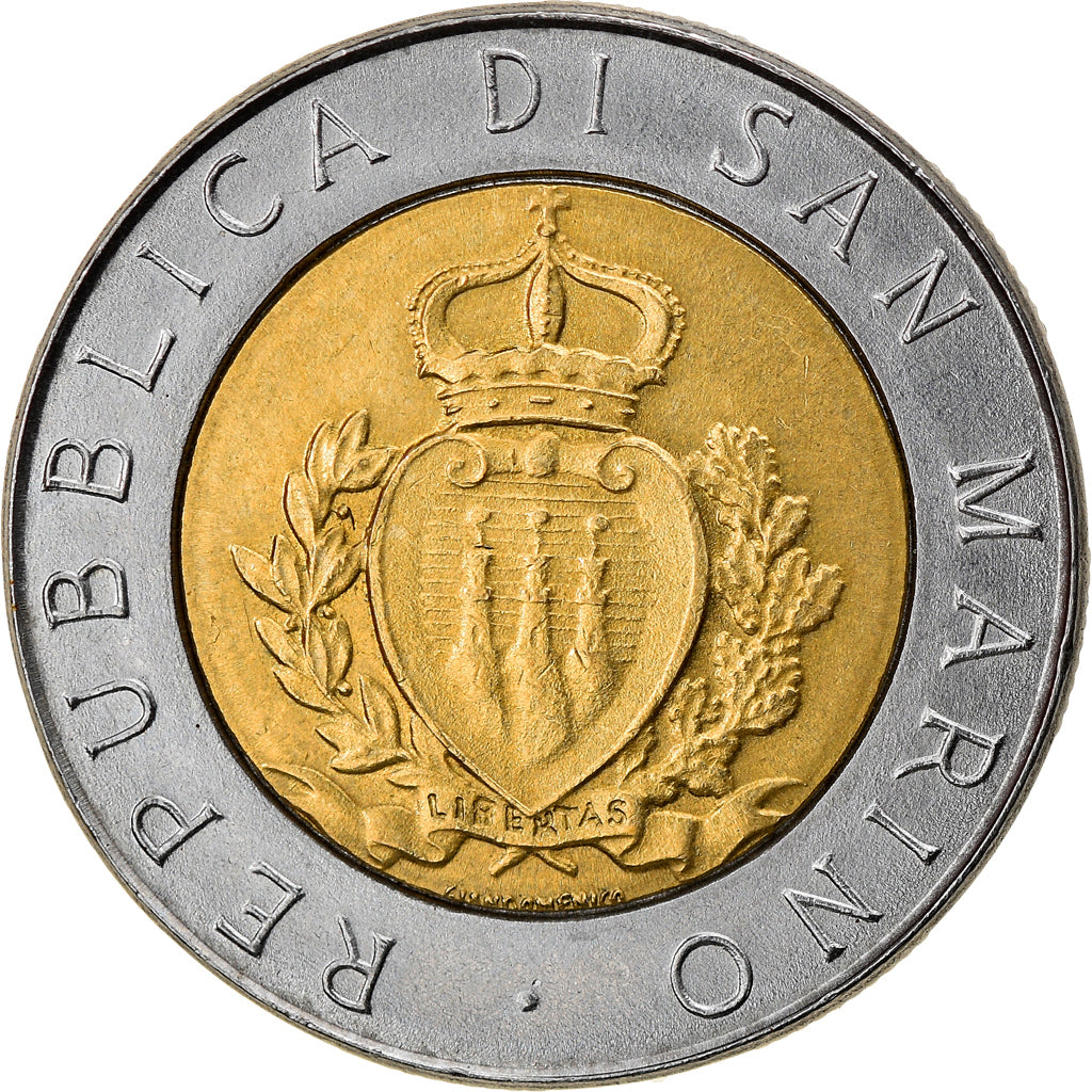 Moneta, San Marino, 15th Anniversary - Resumption of Coinage, 500 Lire, 1987