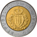 Moneta, San Marino, 15th Anniversary - Resumption of Coinage, 500 Lire, 1987