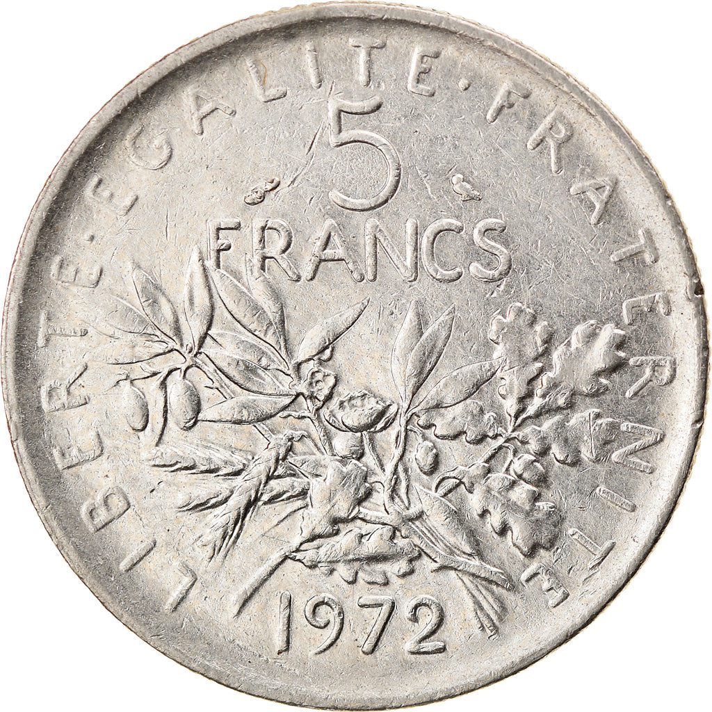 Coin, France, Semeuse, 5 Francs, 1972, Paris, VF(20-25), Nickel Clad