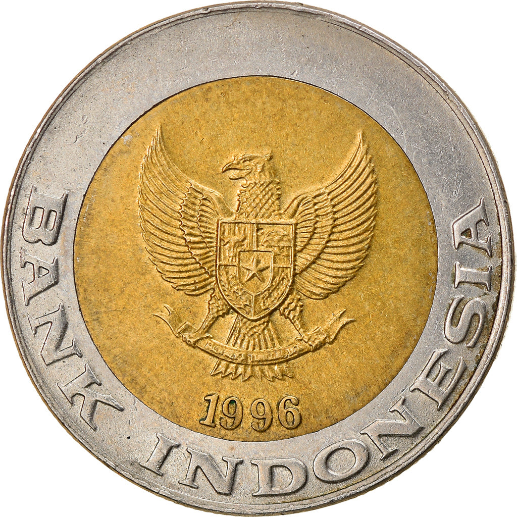 Coin, Indonesia, 1000 Rupiah, 1996, EF(40-45), Bi-Metallic, KM:56