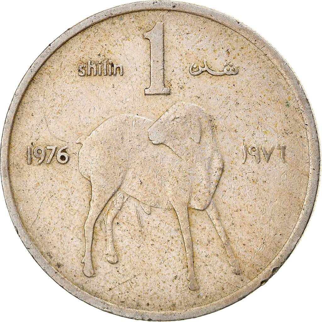 Coin, Somalia, Shilling, 1976, VF(30-35), Copper-nickel, KM:27