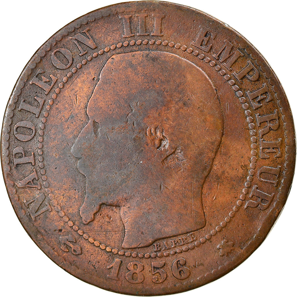 Munten, Frankrijk, Napoleon III, Napoléon III, 5 Centimes, 1856, Strasbourg