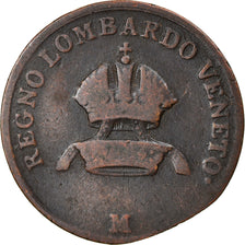 Moneta, STATI ITALIANI, LOMBARDY-VENETIA, Centesimo, 1822, Milan, MB, Rame