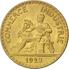 Munten, Frankrijk, Chambre de commerce, 2 Francs, 1923, PR, Aluminum-Bronze