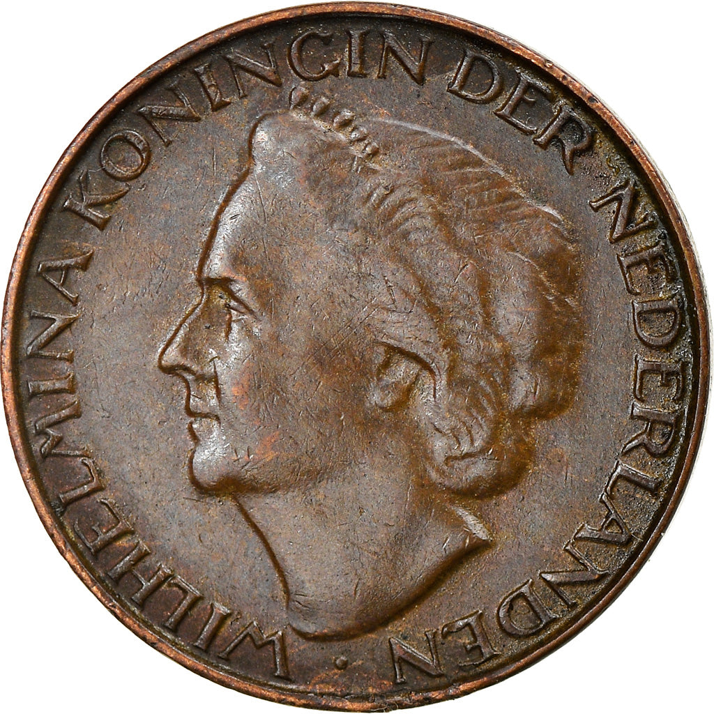 Coin, Netherlands, Wilhelmina I, Cent, 1948, EF(40-45), Bronze, KM:175